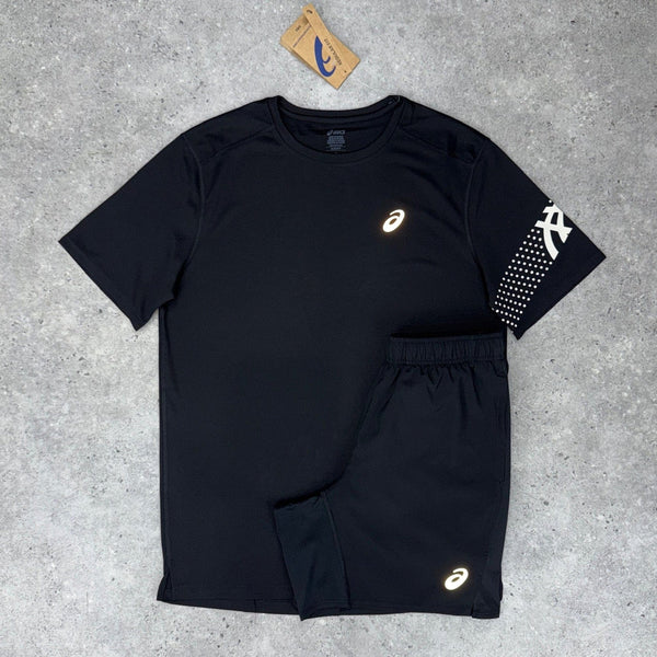 Asics Icon T shirt & Shorts Set Black
